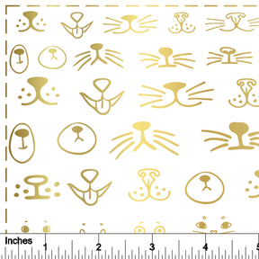 Whiskers - 24K GOLD - Overglaze Decal Sheet