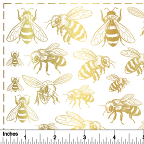 Bees - 24K GOLD - Overglaze Decal Sheet