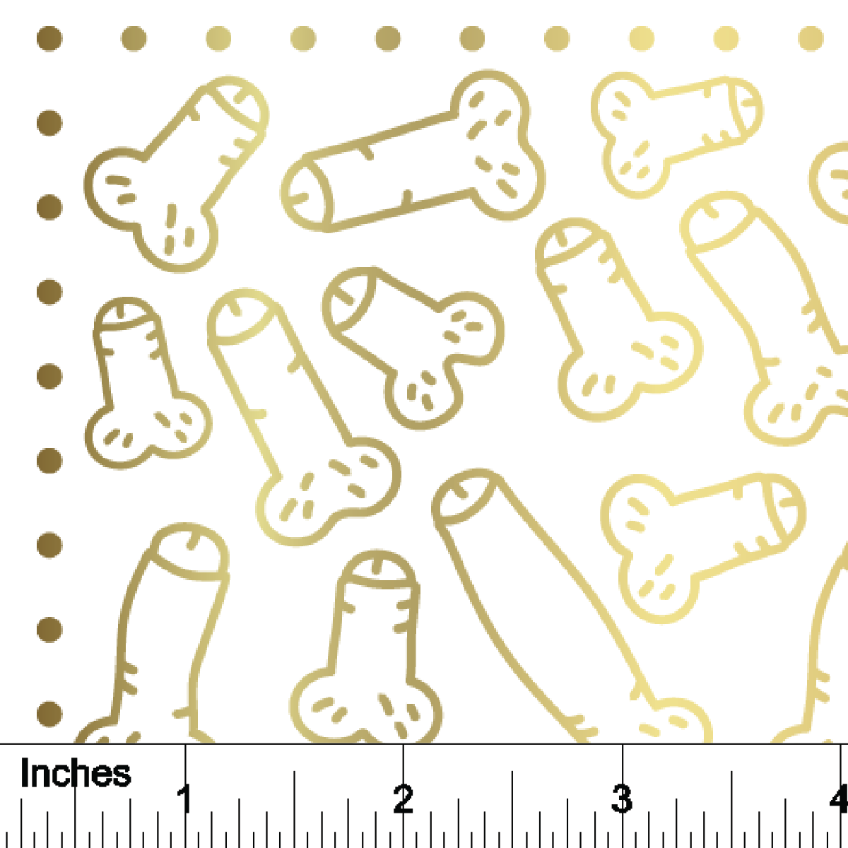 Peenies - 24K GOLD - Overglaze Decal Sheet