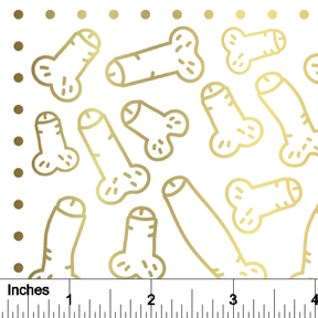 Peenies - 24K GOLD - Overglaze Decal Sheet