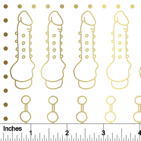 Sex Toys - 24K GOLD - Overglaze Decal Sheet