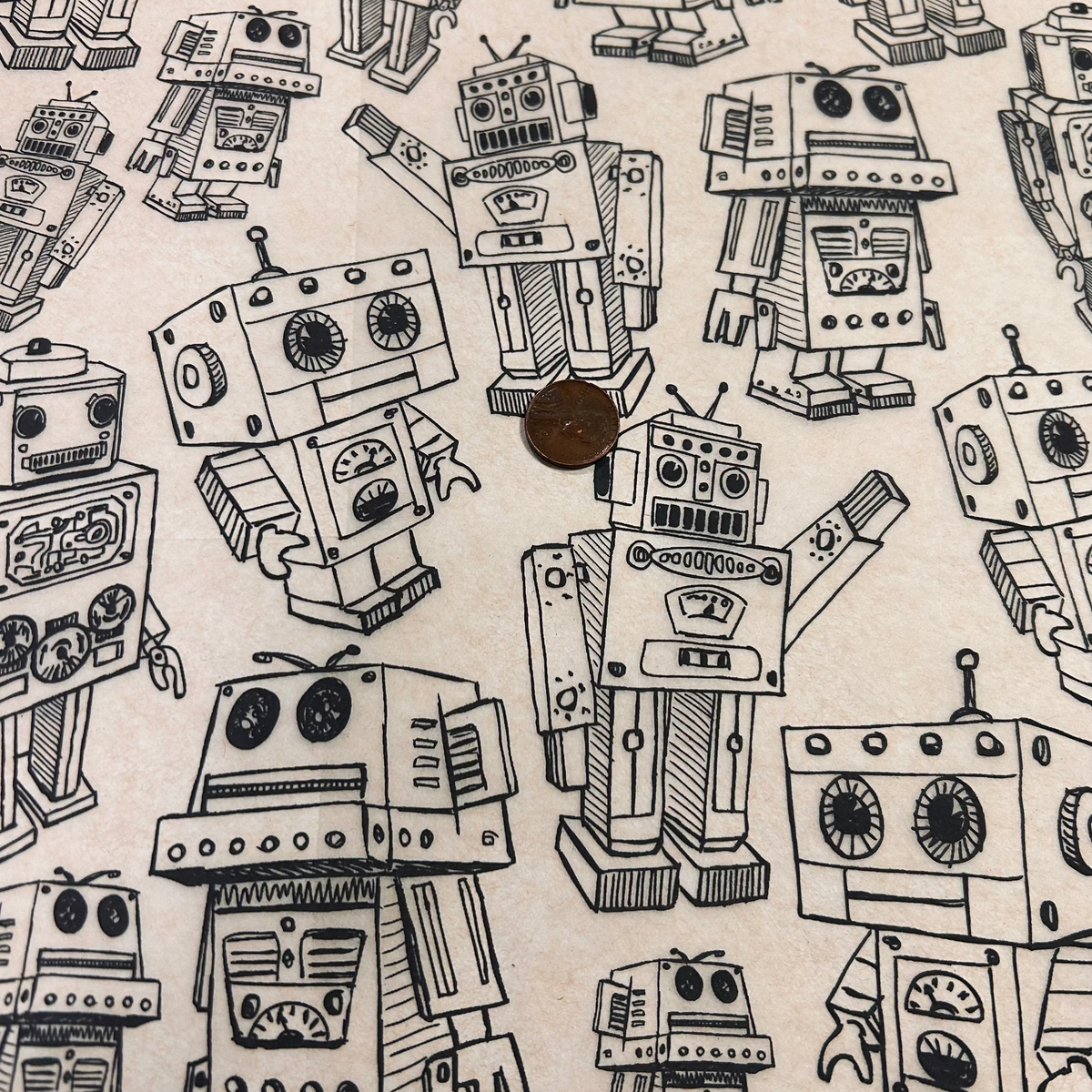 Robots - Underglaze Transfer Sheet