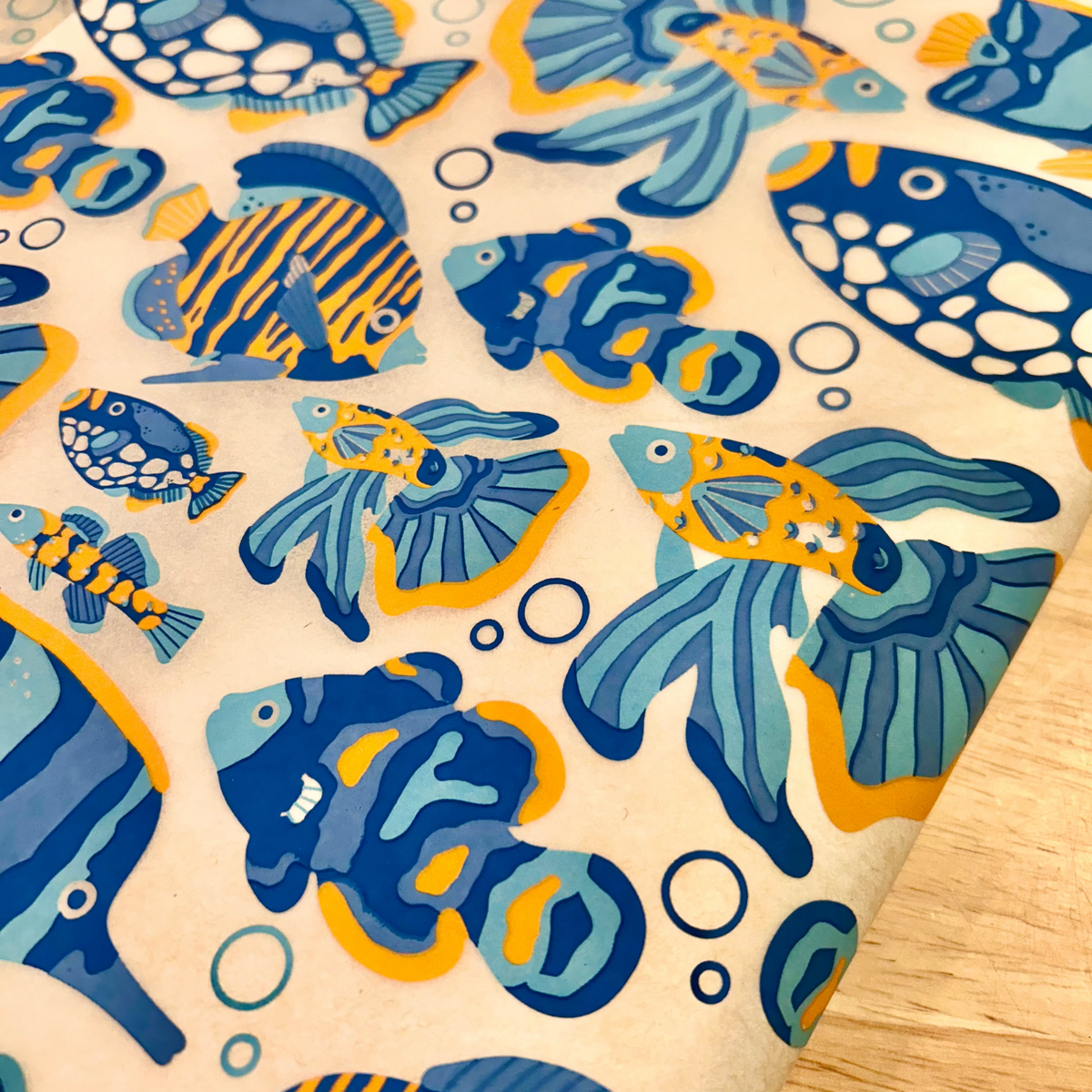 Guppies - Underglaze Transfer Sheet