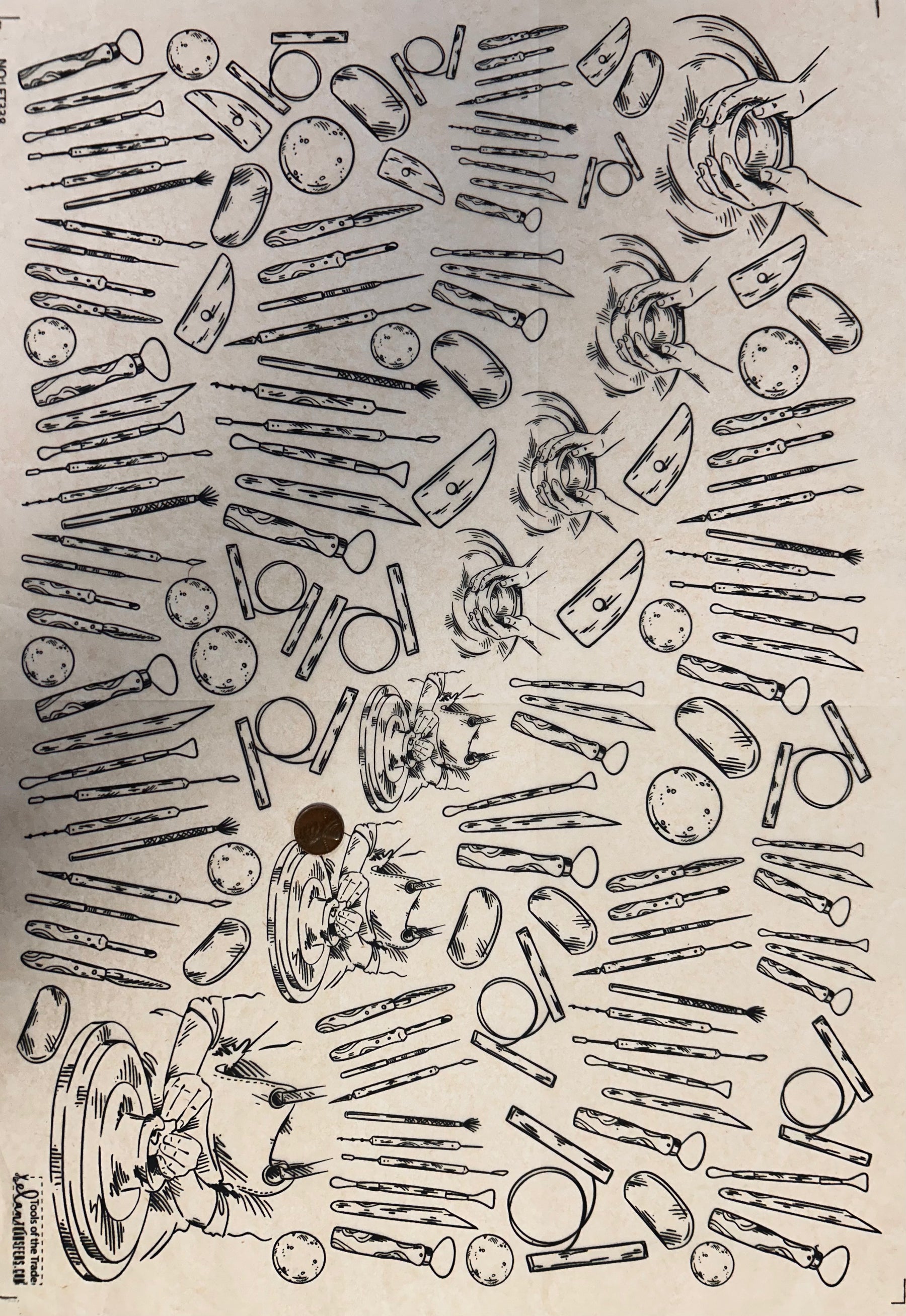 Tools of the Trade - Underglaze Transfer Sheet