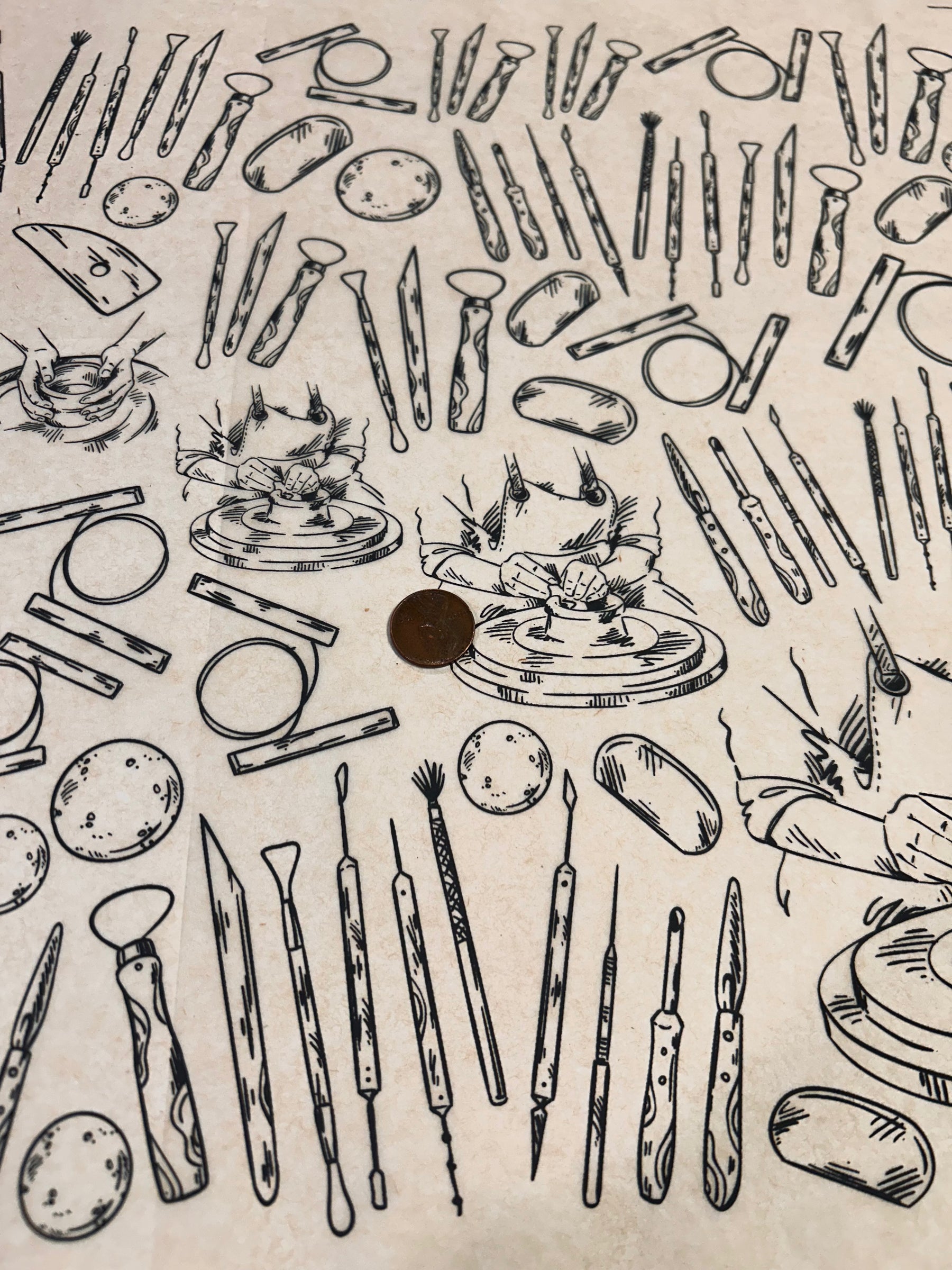 Tools of the Trade - Underglaze Transfer Sheet