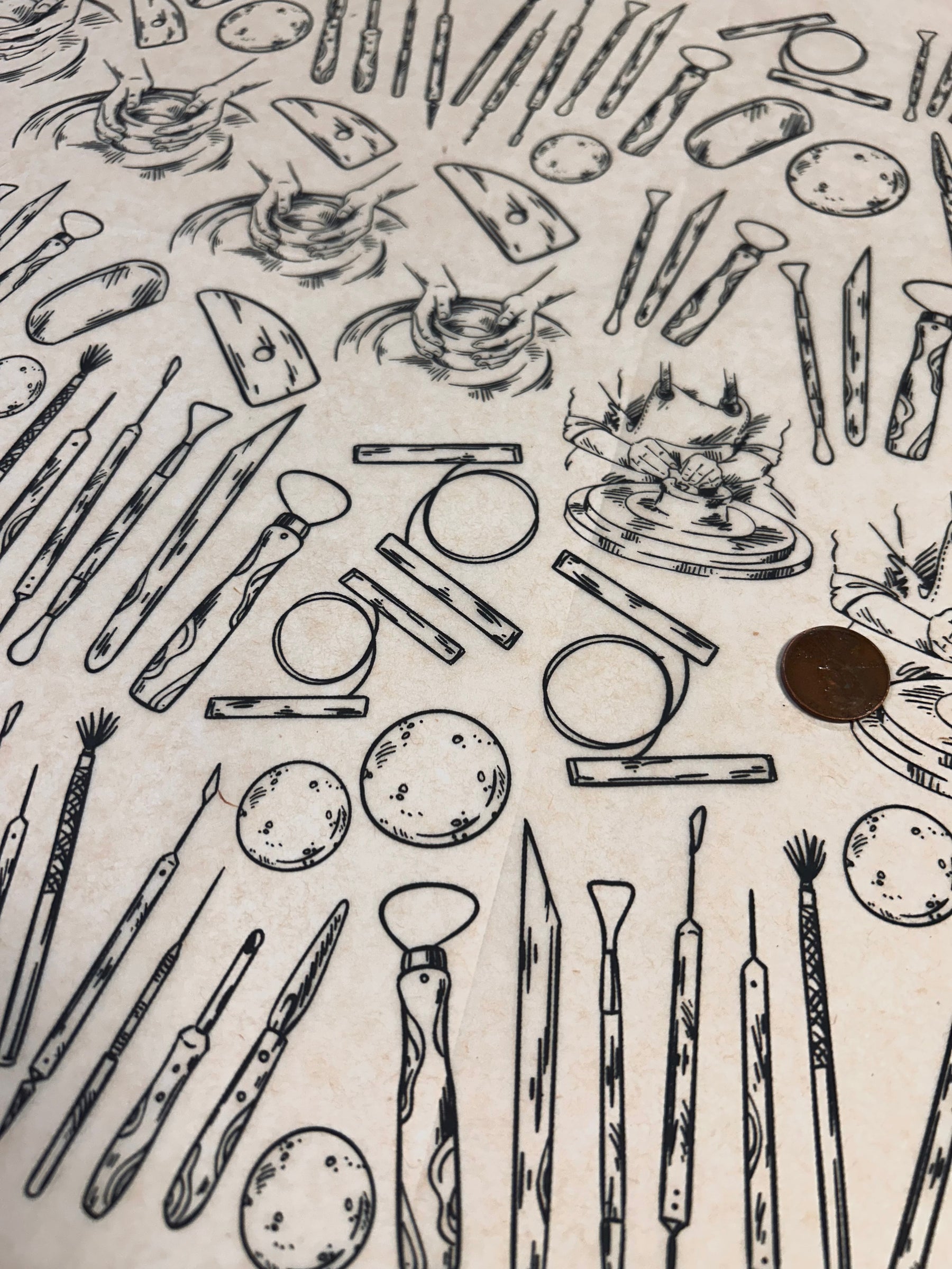 Tools of the Trade - Underglaze Transfer Sheet