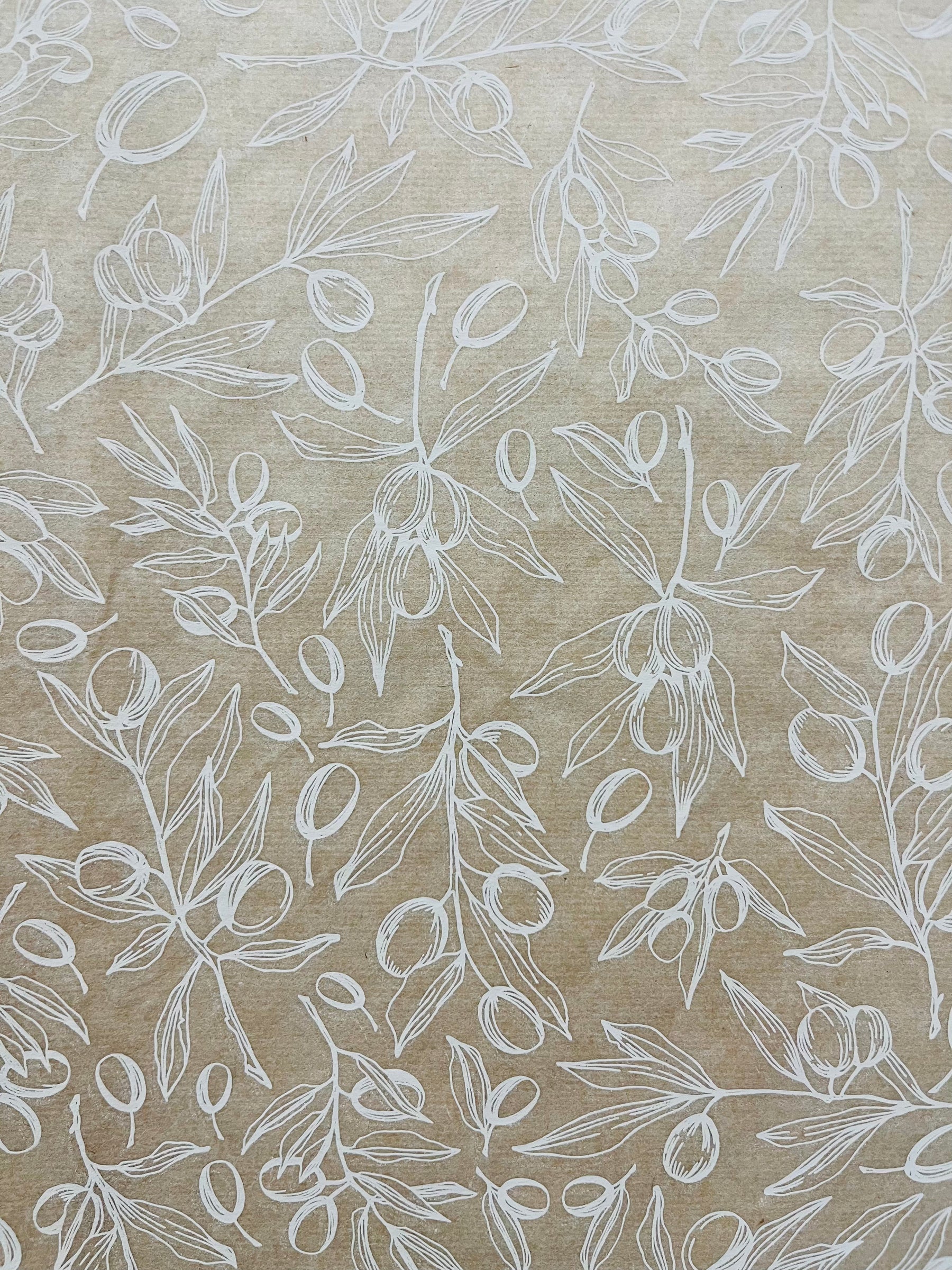 Olives - Underglaze Transfer Sheet - You Choose Color