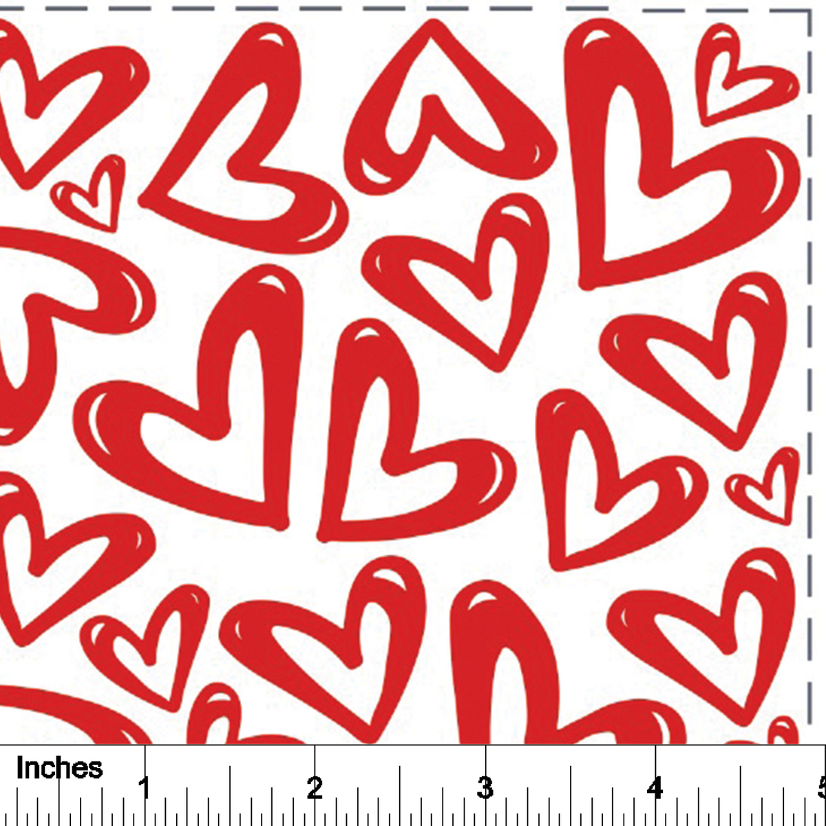 Page of Hearts - Overglaze Decal Sheet