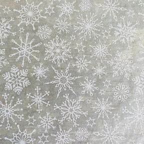 Snowflakes - Underglaze Transfer Sheet - You Choose Color