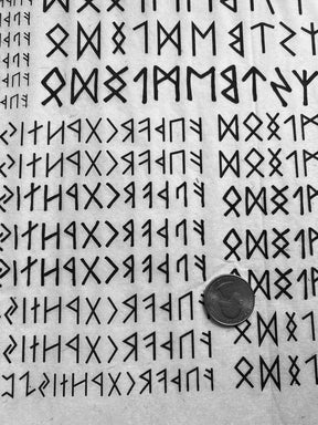 Runes - Underglaze Transfer Sheet - Black