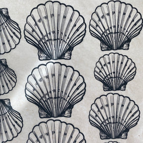 Shells Scallop - Underglaze Transfer Sheet - You Choose Color