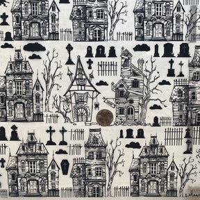 Haunted House - Underglaze Transfer Sheet - Black