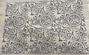 Clocks - Underglaze Transfer Sheet - Black