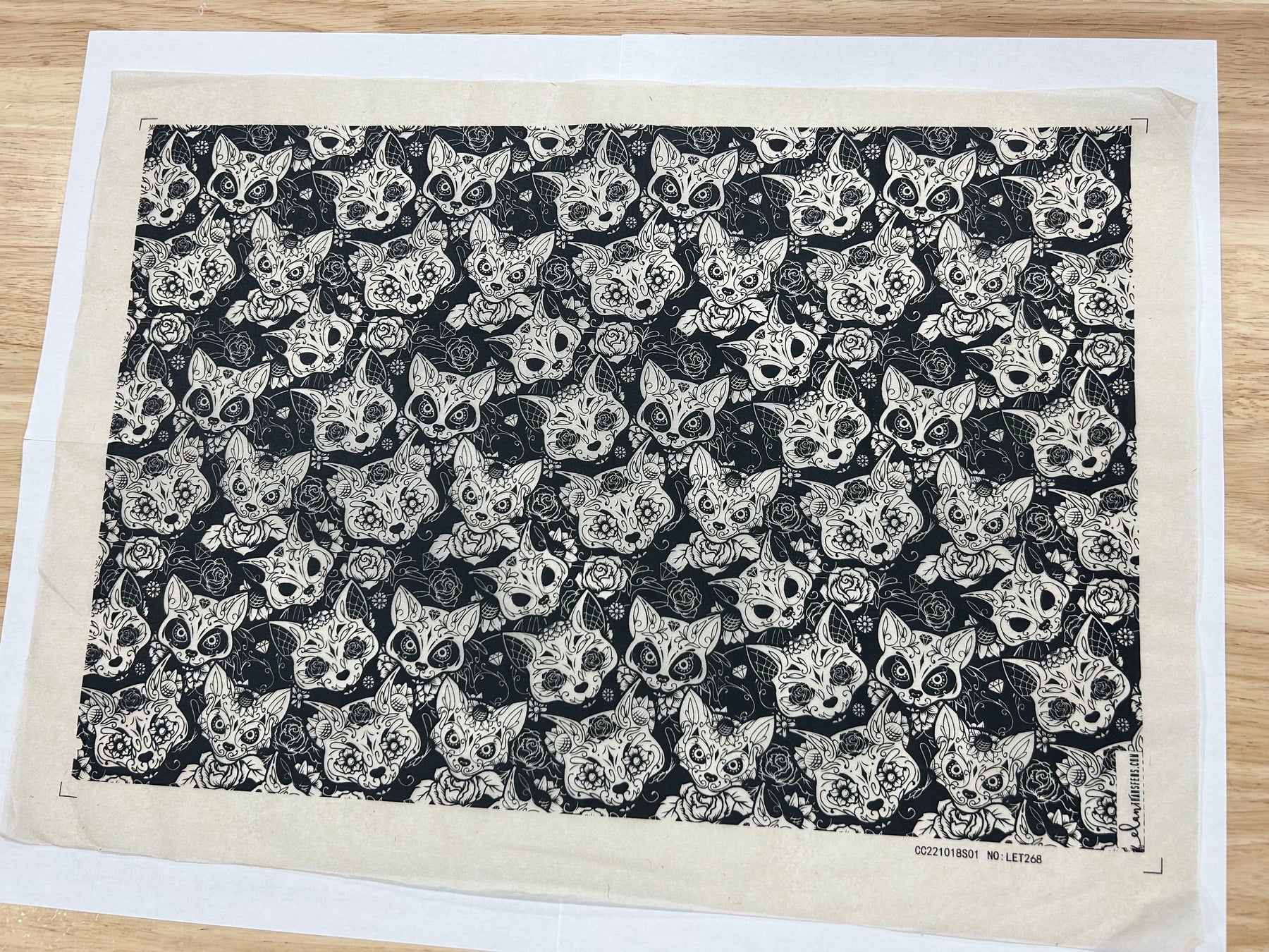 Sugar Cats - Underglaze Transfer Sheet - Black