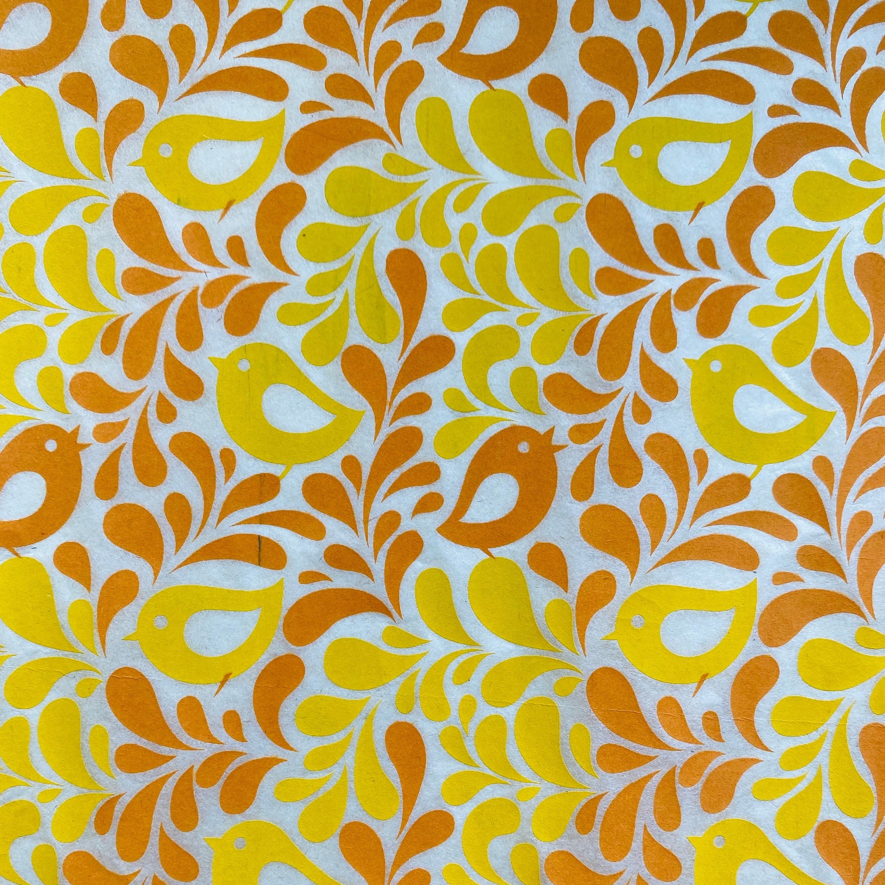 Partridge Family - Underglaze Transfer Sheet - Mustard / Orange