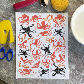 Octopus - Overglaze Decal Sheet