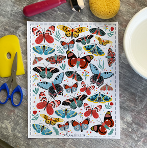 Butterflies - Overglaze Decal Sheet