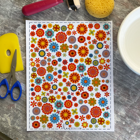 Flower Power - Overglaze Decal Sheet