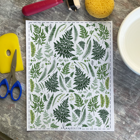 Ferns - Overglaze Decal Sheet