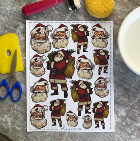 Santa - Overglaze Decal Sheet