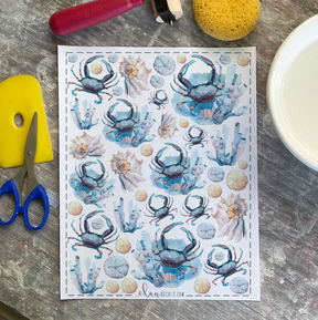 Crabs - Overglaze Decal Sheet