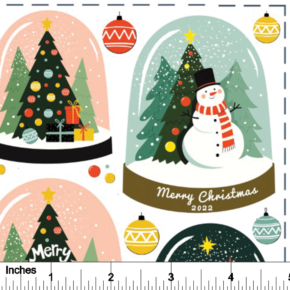 Snow Globes - Overglaze Decal Sheet