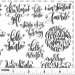 Christmas Words 2 - Overglaze Decal Sheet