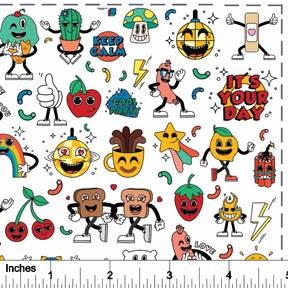 Retro Cartoons - Overglaze Decal Sheet