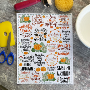 Sweater Weather - Overglaze Decal Sheet