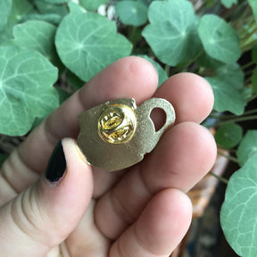 Mountain Carved Mug Enamel Pin (you choose color)