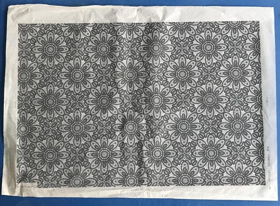 Lace - Underglaze Transfer Sheet - You Choose Color