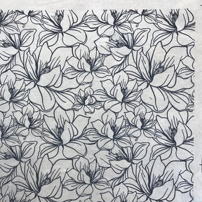 Magnolia - Underglaze Transfer Sheet - You Choose Color