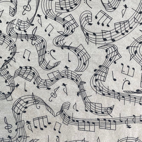 Music Notes -  Underglaze Transfer Sheet - You Choose Color