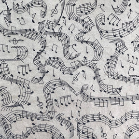 Music Notes -  Underglaze Transfer Sheet - You Choose Color