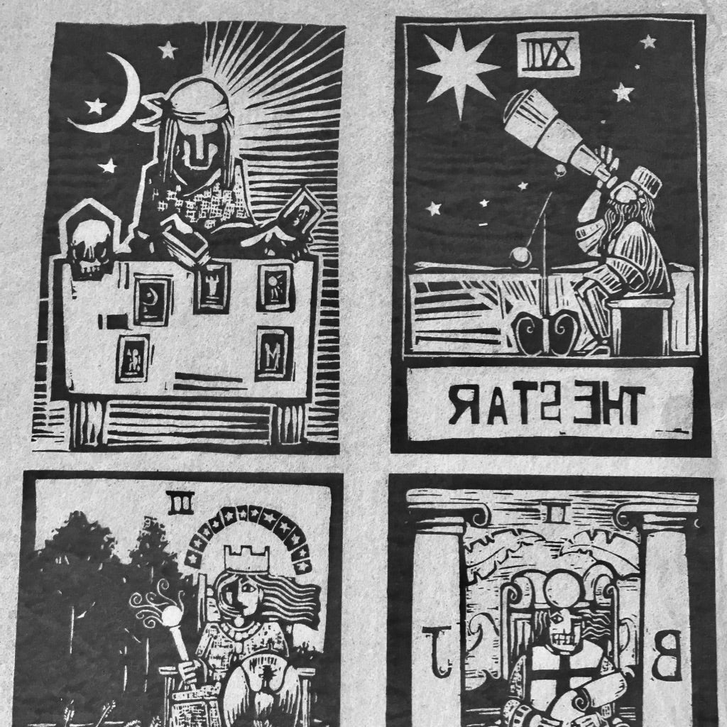 Tarot Cards - Underglaze Transfer Sheet - You Choose Color