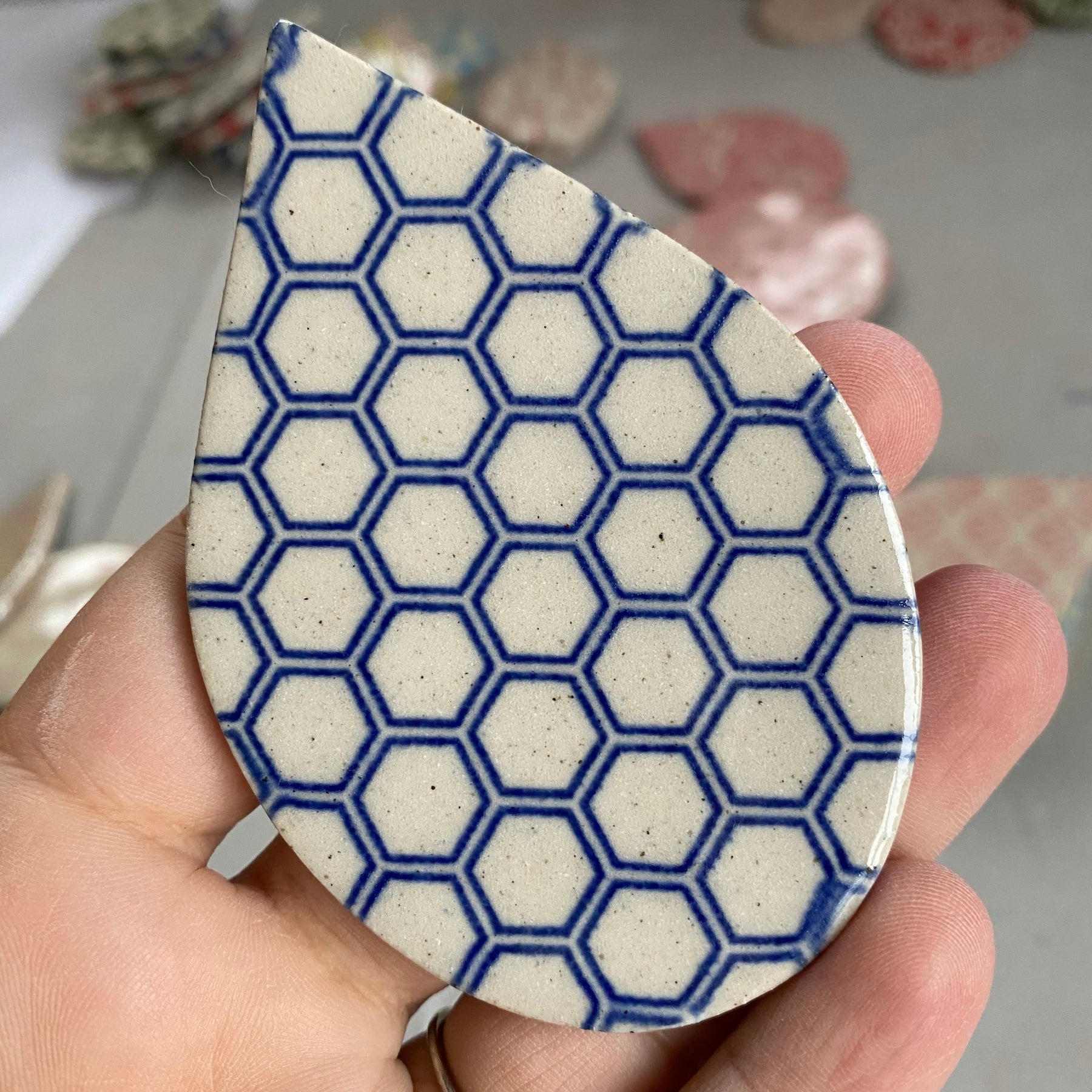 Honeycomb - Underglaze Transfer Sheet - You Choose Color