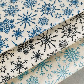 Snowflakes - Underglaze Transfer Sheet - You Choose Color