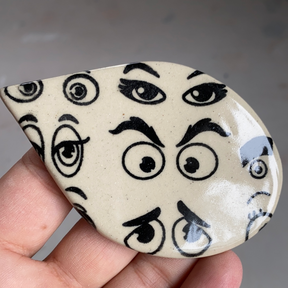 Googly Eyes - Underglaze Transfer Sheet - Black