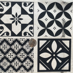 Moroccan Tiles B - Underglaze Transfer Sheet - You Choose Color